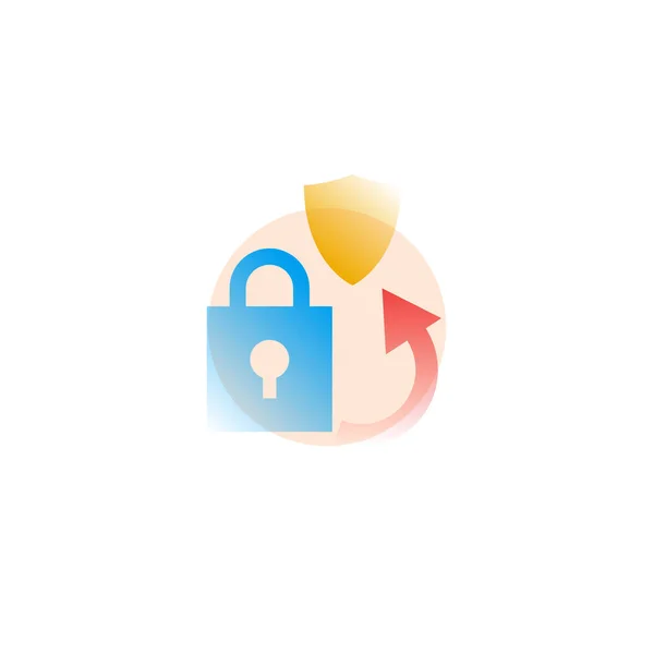 Change password. Vector icon in gradient style — Stock Vector