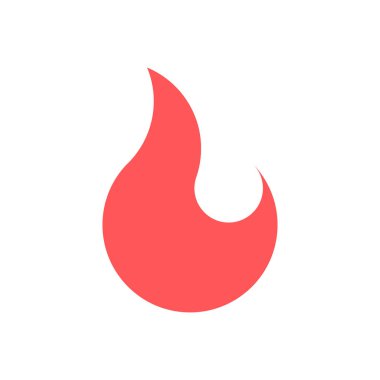 Altın oran tarzında vektör ateşi. Düzenlenebilir resimleme