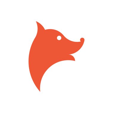 Altın oran tarzında vektör tilki. Düzenlenebilir resimleme