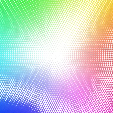 Abstract dotted background with rainbow colors