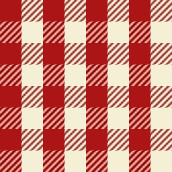 Retro red checkered seamless pattern — Stock Vector