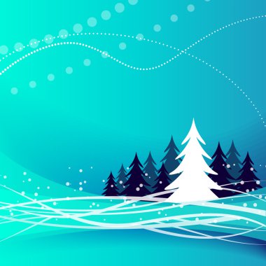 Mavi Noel arkaplanı