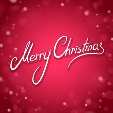 Neşeli Noel tebrik kartı Parlatıcı ile kırmızı bir arka plan