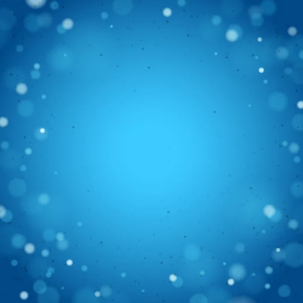 Блискучі синій фону з розфокусовані вогні — стоковий вектор