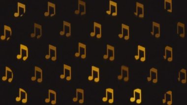 Bulanık soyut notalar. Müzik arkaplanı