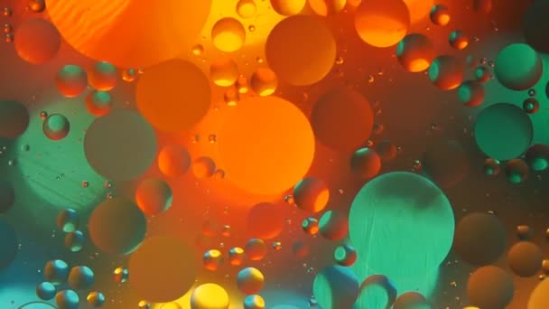 Fond Coloré Abstrait Bulles Abstraites Dans Liquide Avec Des Couleurs — Video