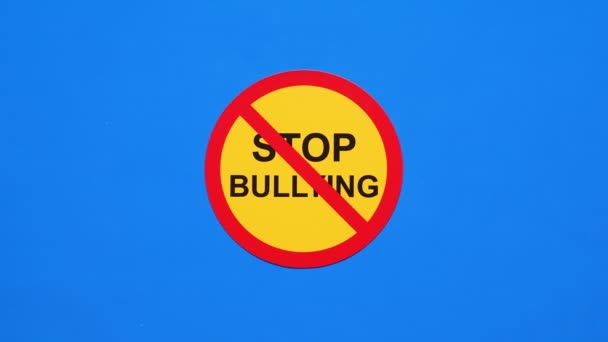 Bullismo Stop Motion Animazione Voci Discredito Bullismo Insulto Razzismo Minaccia — Video Stock