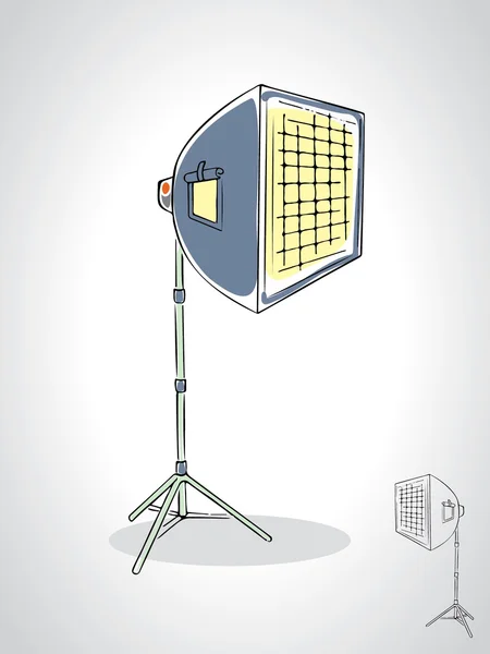 Fotostudio softbox — Stockvector