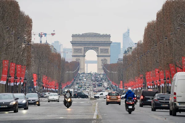 Monumentos París Catedral Notre Dame Pantheon Ilustrados Arco Triumph — Foto de Stock