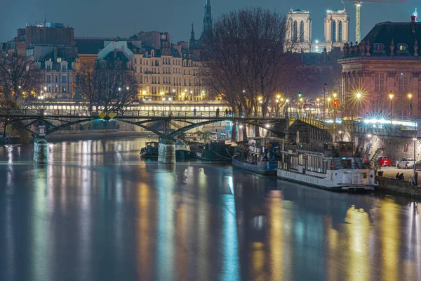 Puente Sobre Río Sena Ciudad París Francia — Foto de Stock