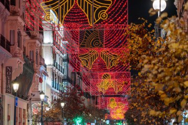 Madrid 'in merkezinde Noel ışıkları ve süslemeleri