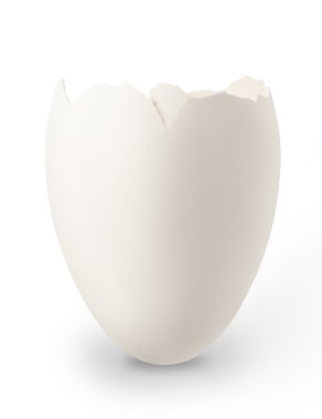 Beyaz tavuk yumurta kabuğu parçası 