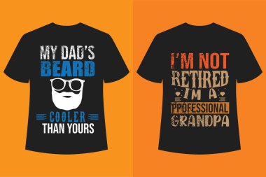 Babalar Günü Tişört Tasarım Vektörü 1