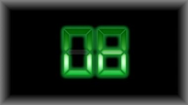 Geri sayım elektronik zaman göstergesi