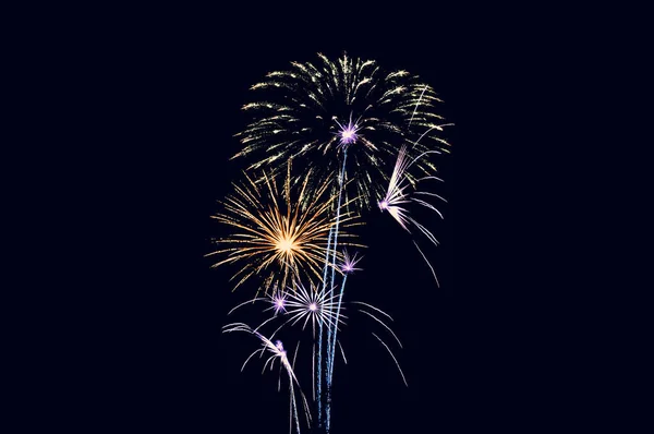 Astratto Sfondo Colorato Fuochi Artificio Con Spazio Libero Testo — Foto Stock