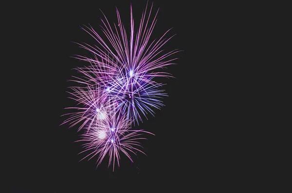 Abstract Colored Firework Background Free Space Text — Stock Photo, Image