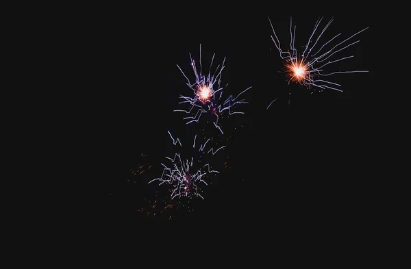 Astratto Sfondo Colorato Fuochi Artificio Con Spazio Libero Testo — Foto Stock