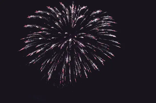 Fondo Fuegos Artificiales Color Abstracto Con Espacio Libre Para Texto —  Fotos de Stock