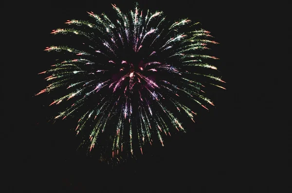 Astratto Sfondo Colorato Fuochi Artificio Con Spazio Libero Testo — Foto Stock