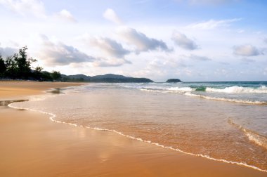 Güzel sahil ve tropikal deniz