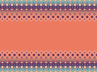 Çok renkli geometrik şekilli bir süs.