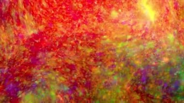 Parlak noktaların ve soyut çemberlerin çalkantılı hareketi