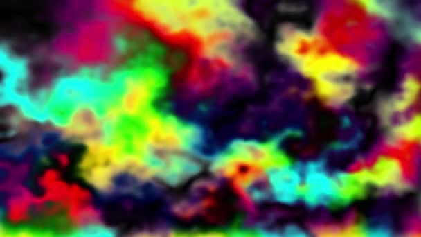 Luminoso Gradiente Multicolore Con Movimento Astratto Sullo Sfondo — Video Stock