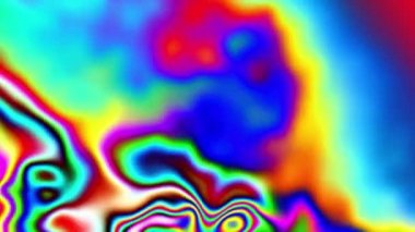 Colored, sliding elements on a blurred background