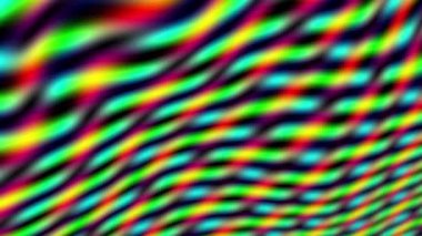 Renkli çizgilerin pürüzsüz, sakin bir hareketle birleşimi