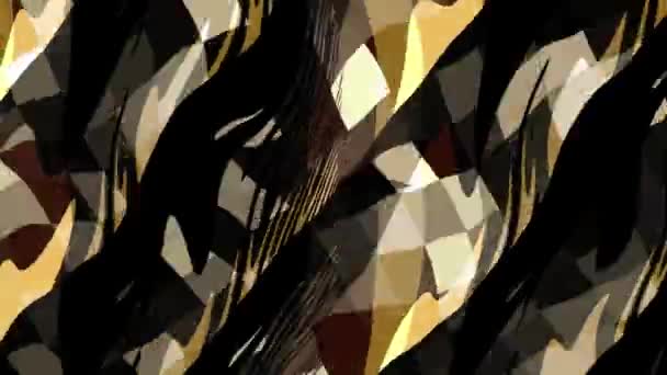 Fast Moving Stripes Polygons Lines Dark Abstract Background — Stock Video