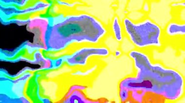 Parlak noktalar ve karanlık parçacıklar hızla hareket eder