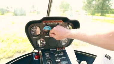 Helikopter kabin uçuş sırasında görüntülemek