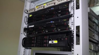 Sunucu grubu, raf. Bilgisayar sunucuları.