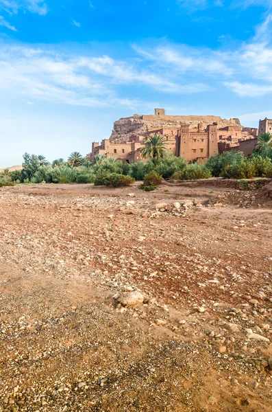Ait Benhaddou, cidade fortificada, kasbah ou ksar em Ouarzazate, Marrocos — Fotografia de Stock