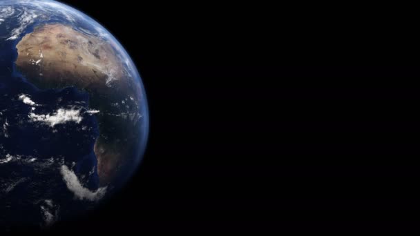 Vista sobre la tierra desde el espacio en 4K. Lazo sin costura — Vídeo de stock