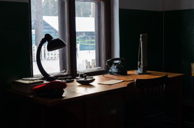 İstasyon Rus demiryolu Müzesi'nde eski çalışma yeri