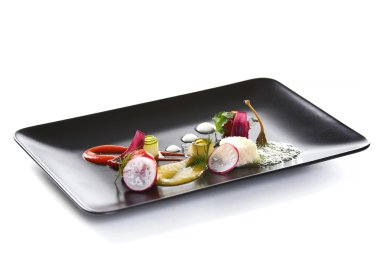 Moleküler mutfağı sebze salatası