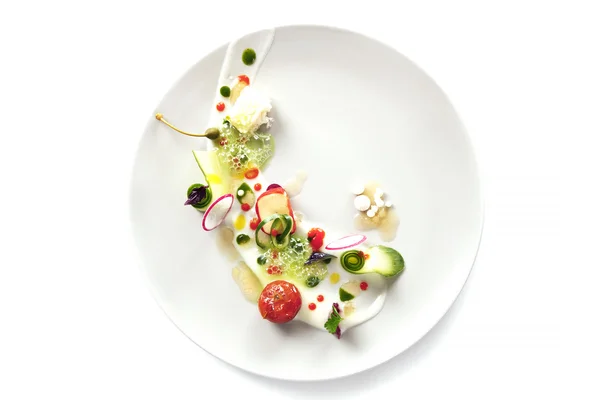 Moleküler mutfağı sebze salatası