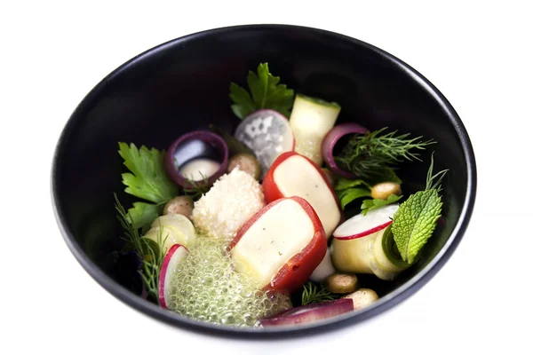 Cucina molecolare insalata di verdure — Foto Stock