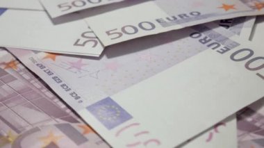 Avrupa Birliği banknotlar, arka plan. Euro para birimi. Nakit para