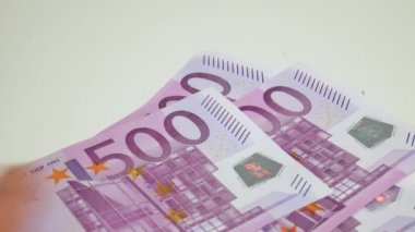Avrupa Birliği banknotlar, arka plan. Euro para birimi. Nakit para