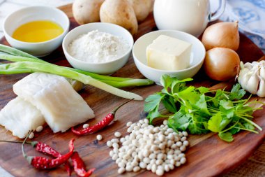 sağlıklı beslenme ve diyet kavramı - doğal gıda tablo