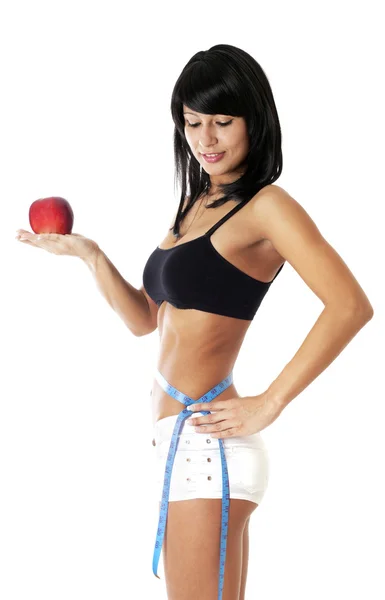 Losing weight. female — Stock Photo, Image