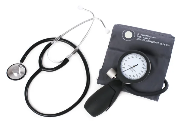 Nadciśnienie tętnicze cyfrowy Ciśnieniomierz - tonometr. Pień I — Zdjęcie stockowe
