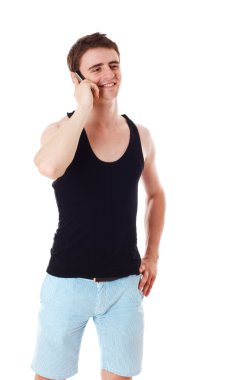 Cep telefonu olan adam..