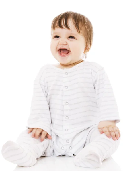 Et lite, lykkelig barn . – stockfoto