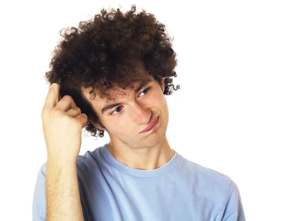 Teenager with a pensive look on his face. — Stock Photo, Image