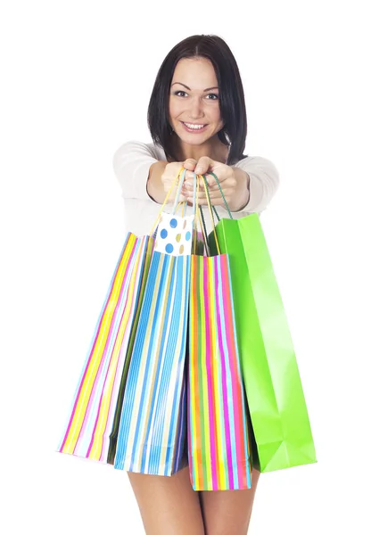 Shopping-Frau. — Stockfoto