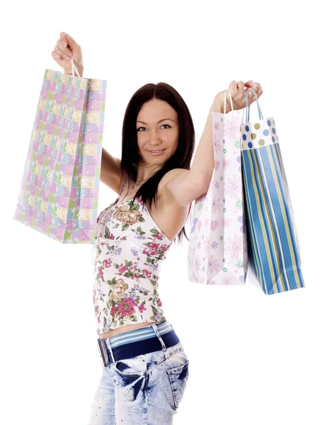 Mulher de compras. — Fotografia de Stock