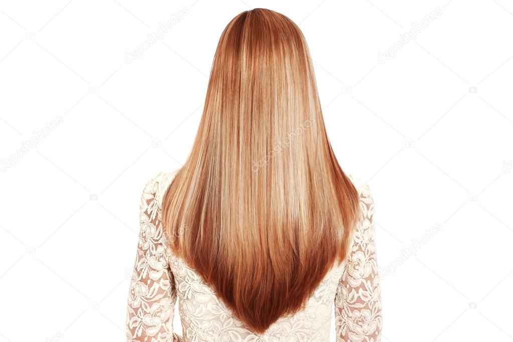 Blonde, redhead, long hair- Stock Image